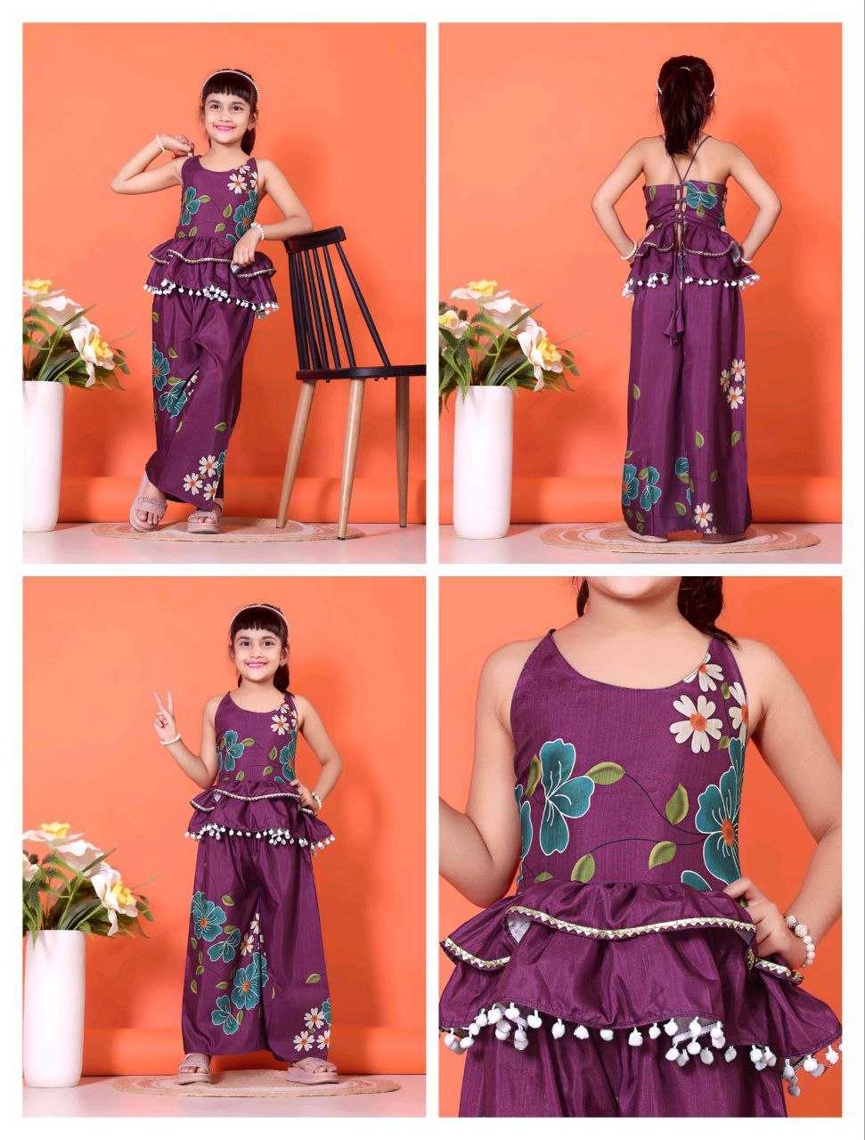 Ynf Cotton KESH461 190 Kids Wear Wholesale Kids Kurta Pajama Girls Ethnic Wear Kids Party Wear Ethnic Manufacturer- Kapda Export