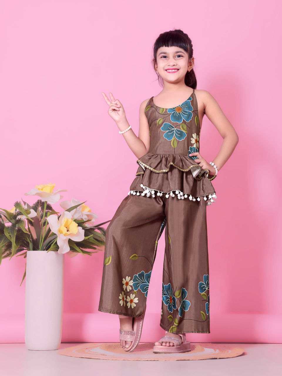 Ynf Cotton KESH461 190 Kids Wear Wholesale Kids Kurta Pajama Girls Ethnic Wear Kids Party Wear Ethnic Manufacturer- Kapda Export