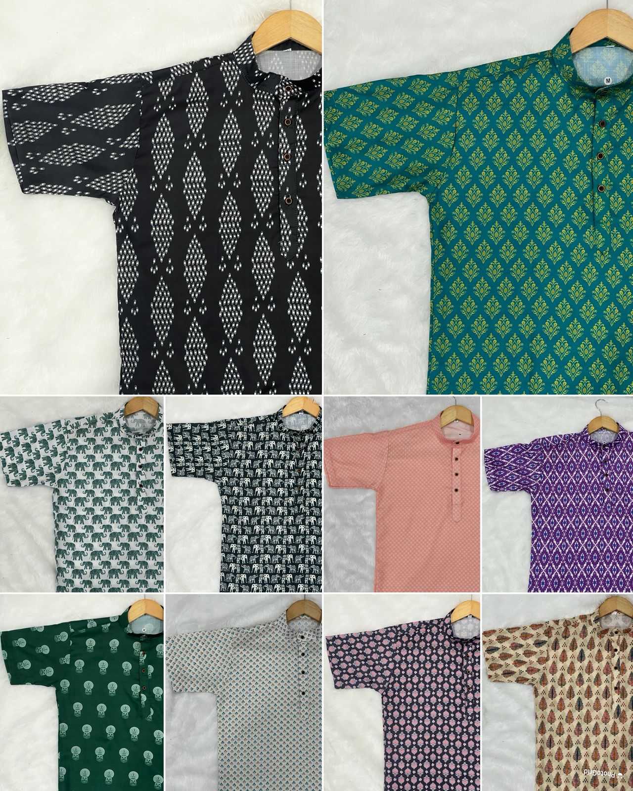 Ynf Cotton KESH481 B-Desi Mens Wear Wholesale Mens Kurtas Men Cotton Kurta Men Short Kurta Manufacturer- Kapda Export