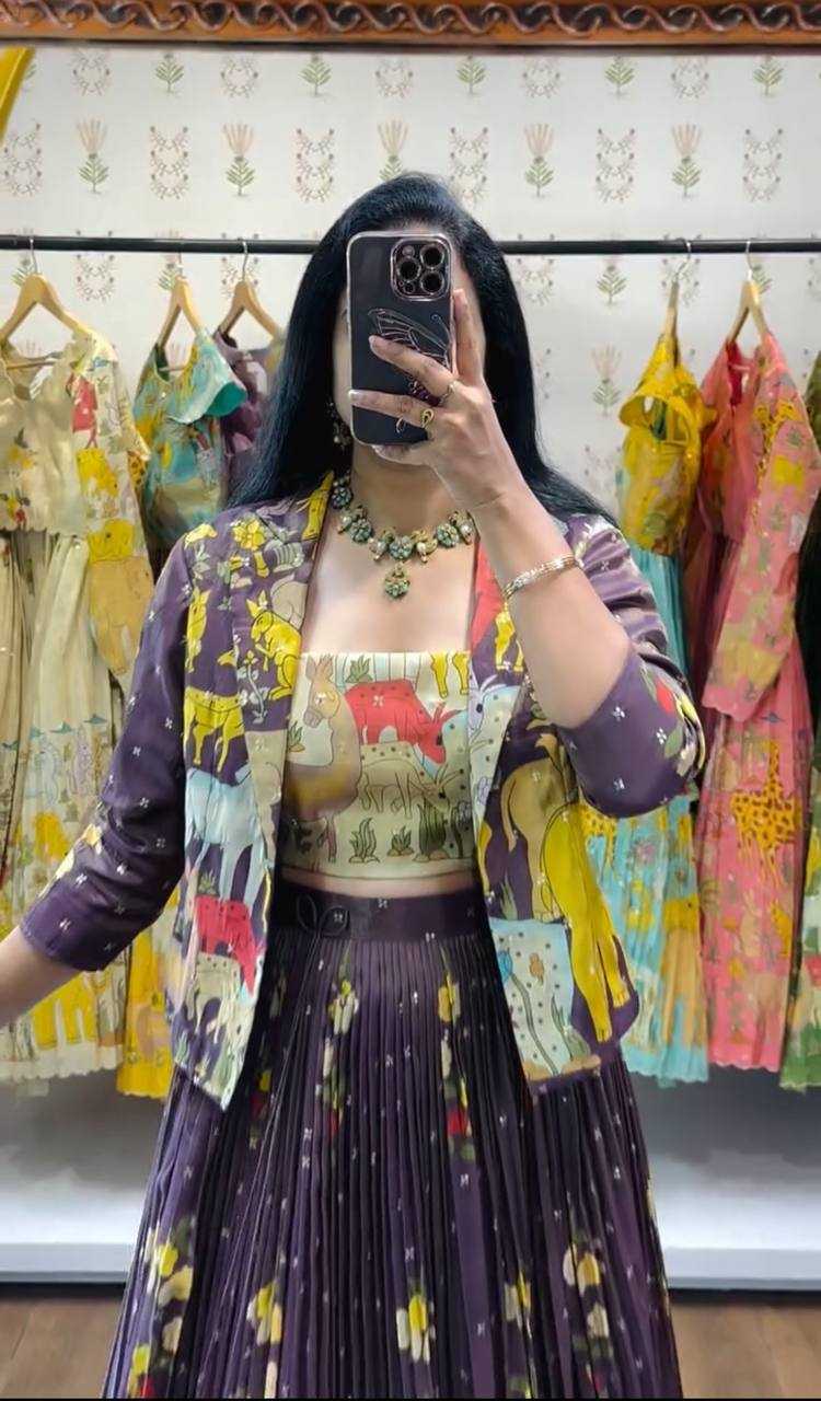 Ynf Cotton KESH496 543 Lehengas Festive Collections Wholesale Printed Lehenga Jacket Style Lehenga Navratri Chaniya Choli Manufacturer- Kapda Export