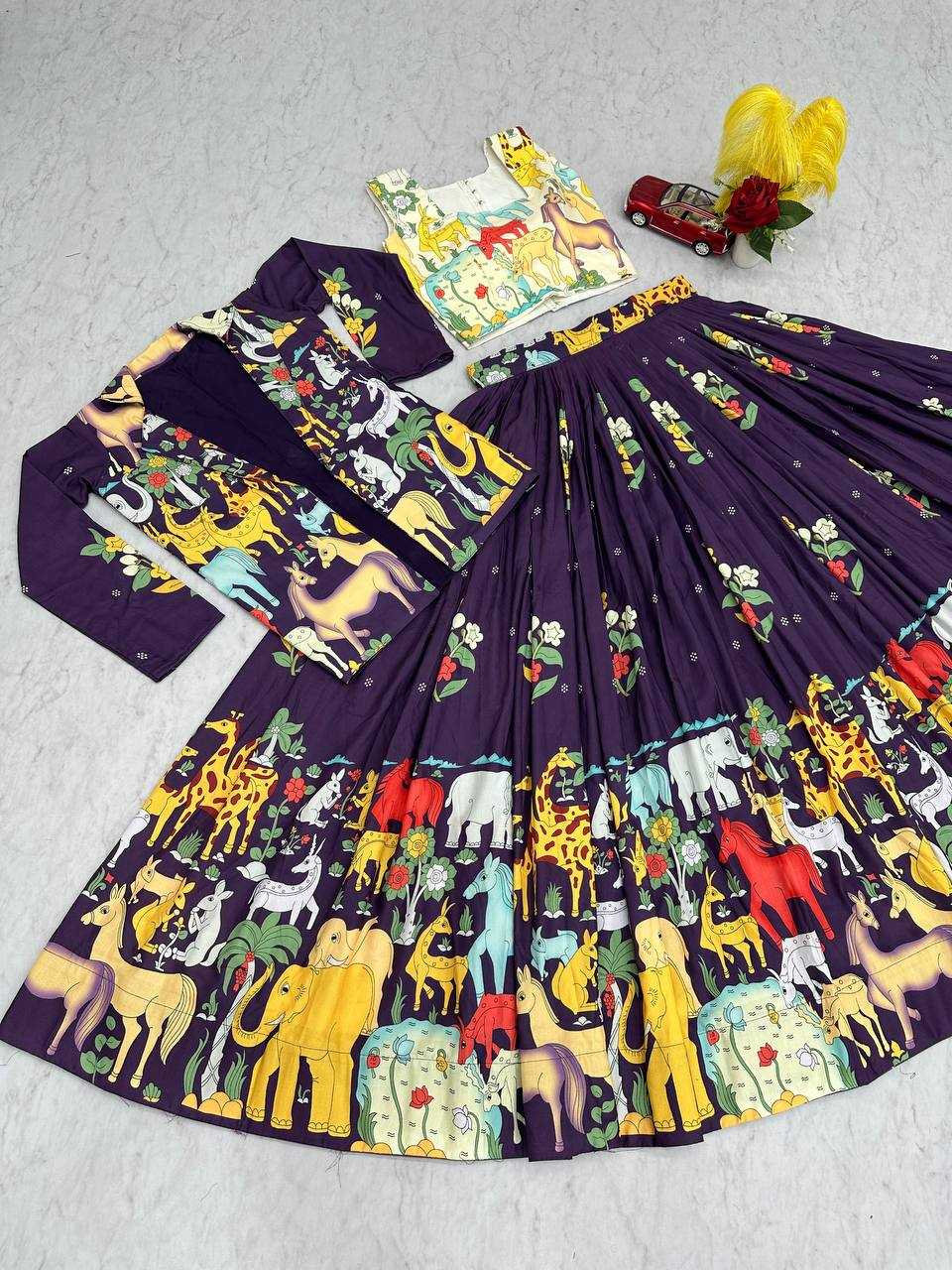 Ynf Cotton KESH496 543 Lehengas Festive Collections Wholesale Printed Lehenga Jacket Style Lehenga Navratri Chaniya Choli Manufacturer- Kapda Export