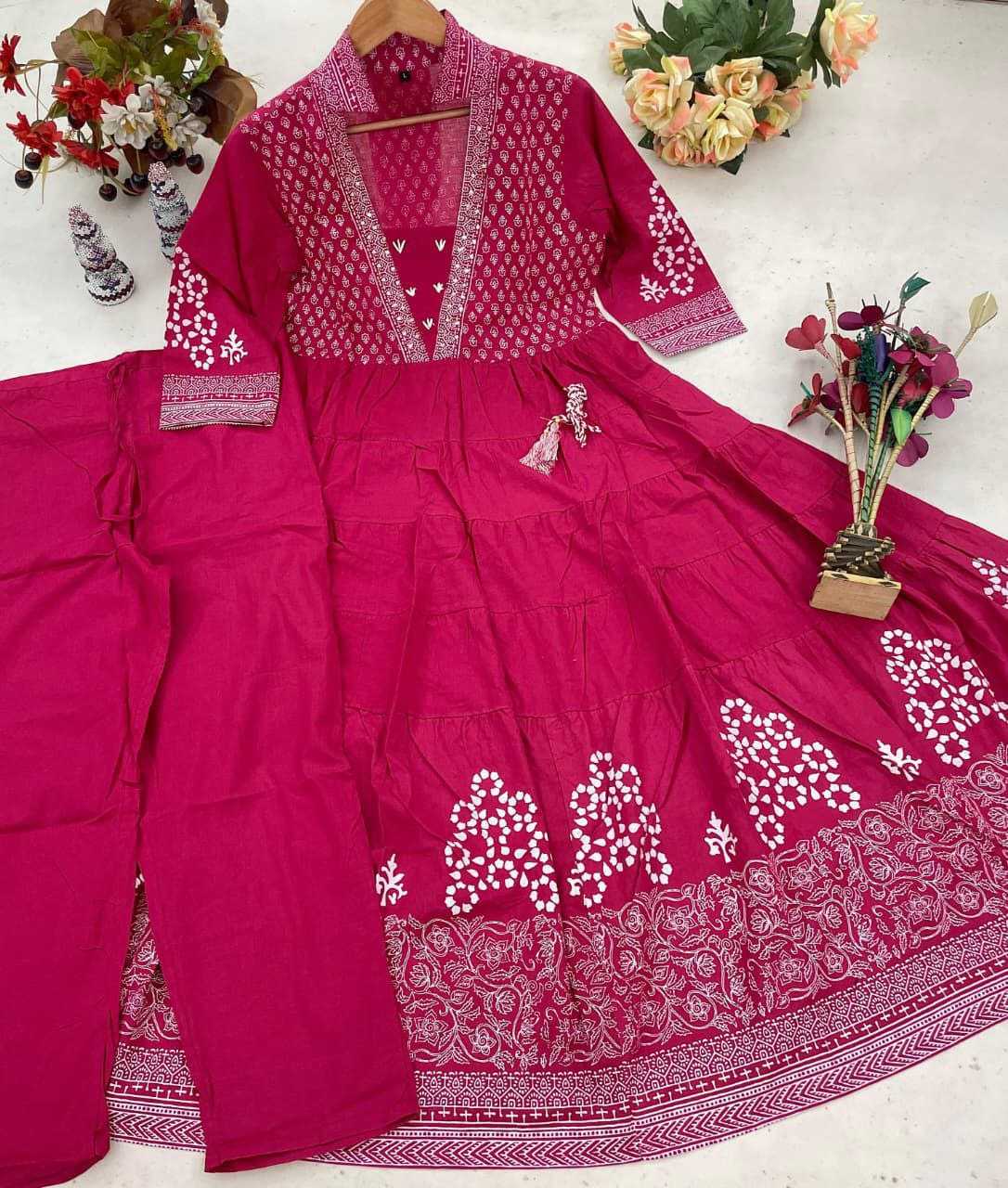 Ynf Cotton KESH536 NAKSHA Suits & Dresses Festive Collections Wholesale Embroidery Suits Cotton Suits Gown Dresses Manufacturer- Kapda Export