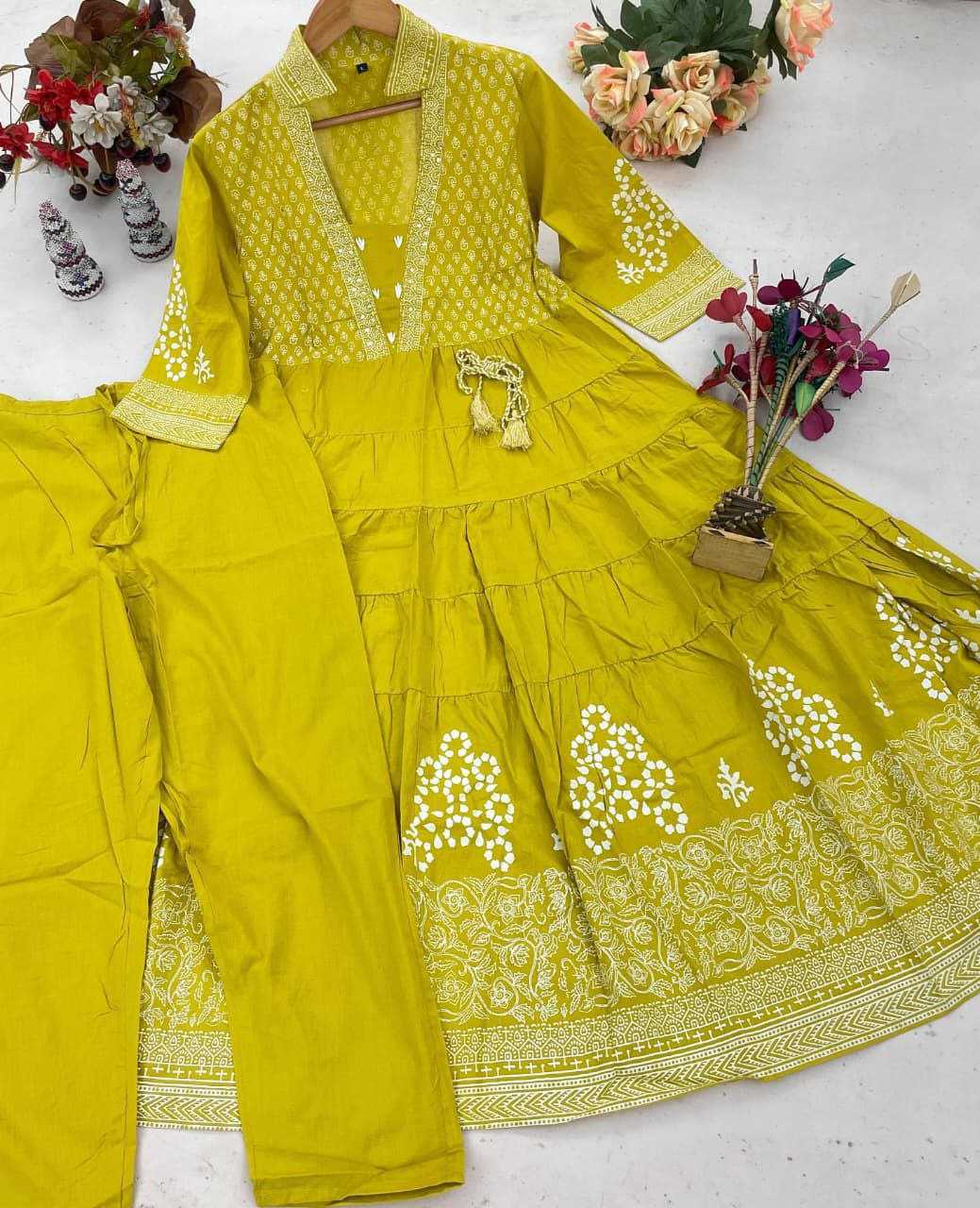 Ynf Cotton KESH536 NAKSHA Suits & Dresses Festive Collections Wholesale Embroidery Suits Cotton Suits Gown Dresses Manufacturer- Kapda Export