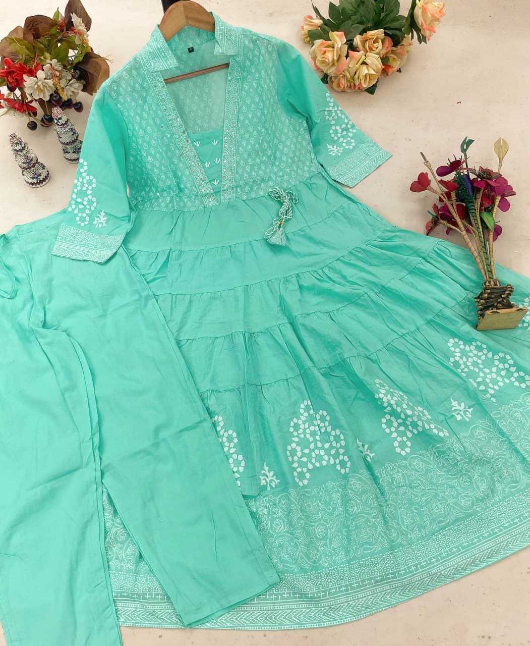 Ynf Cotton KESH536 NAKSHA Suits & Dresses Festive Collections Wholesale Embroidery Suits Cotton Suits Gown Dresses Manufacturer- Kapda Export