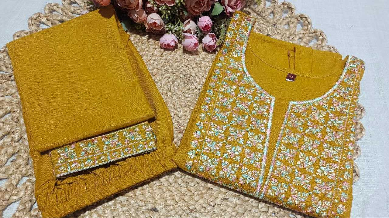 Ynf Cotton KESH550 292 Kurti Festive Collections Wholesale Cotton Kurtis Kurtis With Bottom Embroidered Kurtis Manufacturer- Kapda Export