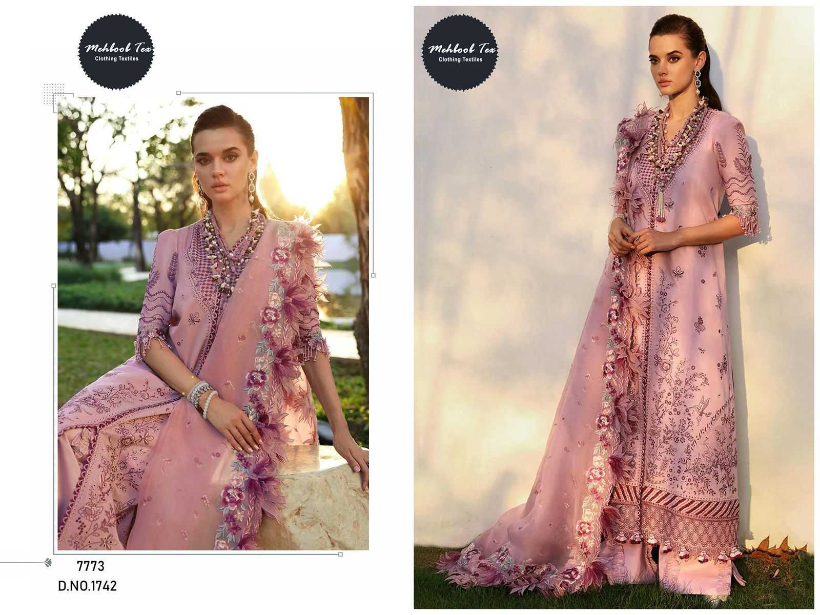 Ynf Cotton KESH586 MEHBOOB 1741 OMBRE VOL-5 Suits & Dresses Wholesale Unstitched Suits Embroidery Suits Semi Stitched Suits Manufacturer- Kapda Export