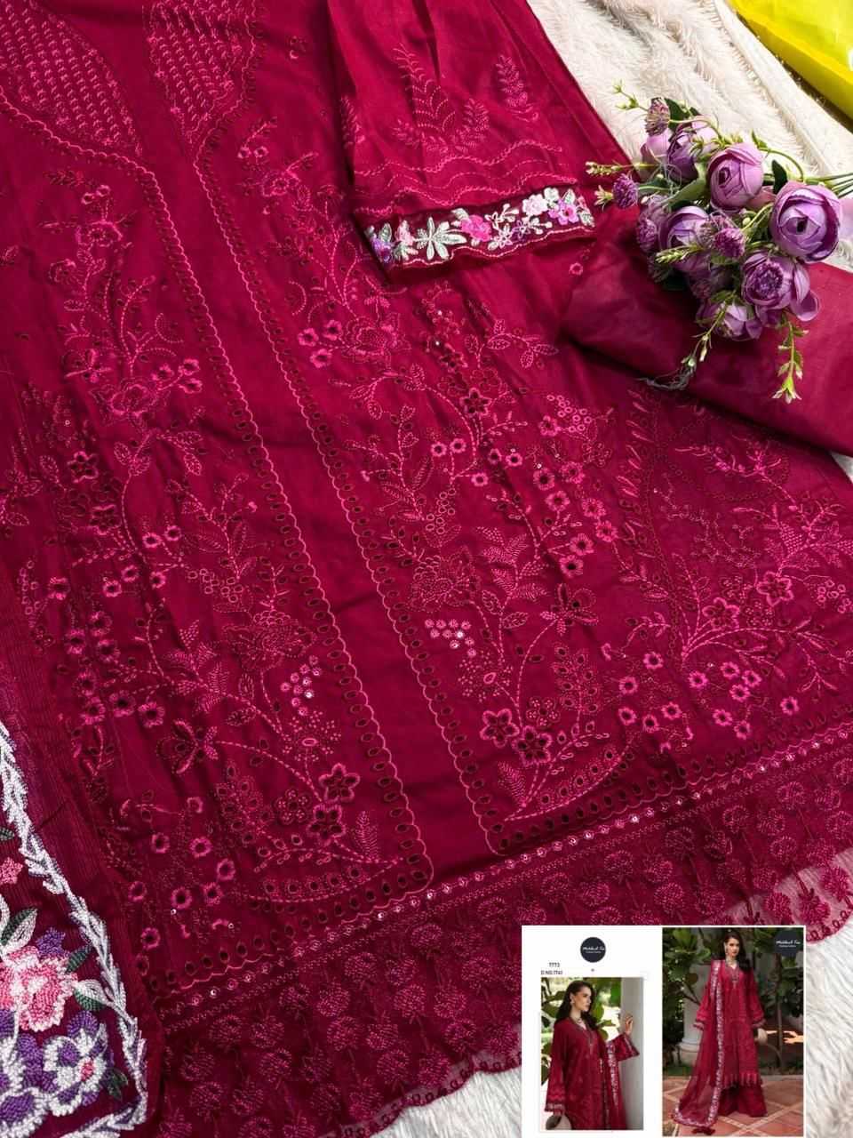 Ynf Cotton KESH586 MEHBOOB 1741 OMBRE VOL-5 Suits & Dresses Wholesale Unstitched Suits Embroidery Suits Semi Stitched Suits Manufacturer- Kapda Export