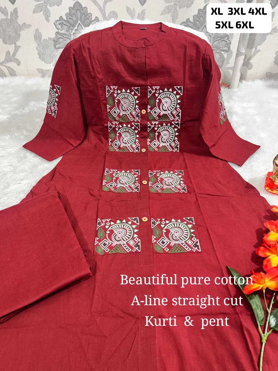 Ynf Cotton KESH594 summer Kurti Wholesale Designer Kurtis Jaipuri Kurti Chikankari Kurtis Manufacturer- Kapda Export