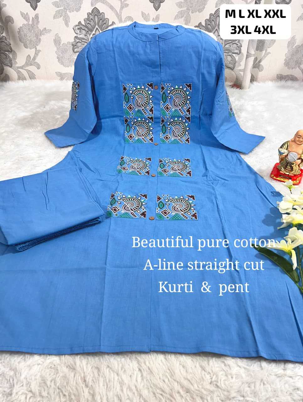 Ynf Cotton KESH594 summer Kurti Wholesale Designer Kurtis Jaipuri Kurti Chikankari Kurtis Manufacturer- Kapda Export
