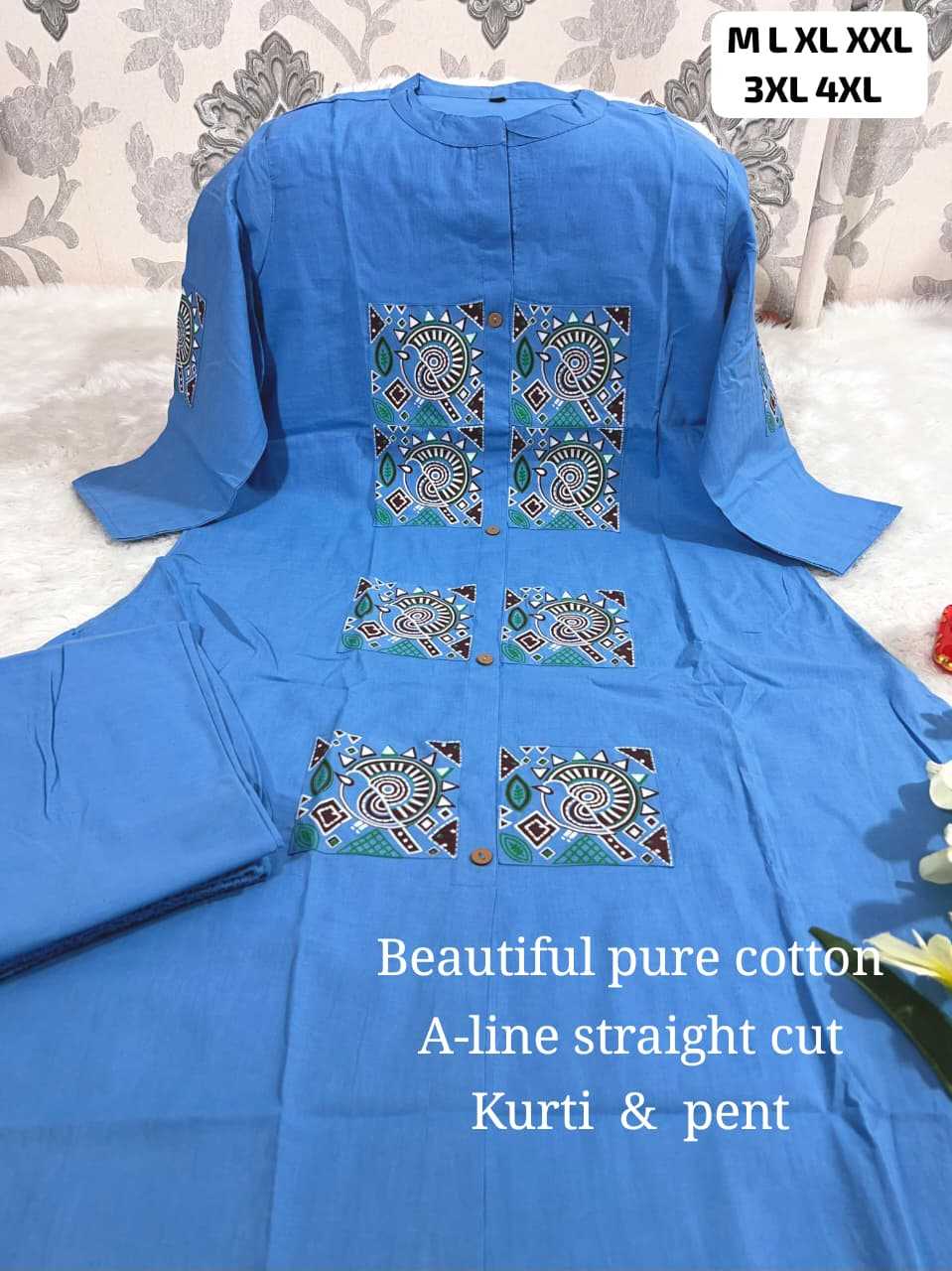 Ynf Cotton KESH594 summer Kurti Wholesale Designer Kurtis Jaipuri Kurti Chikankari Kurtis Manufacturer- Kapda Export