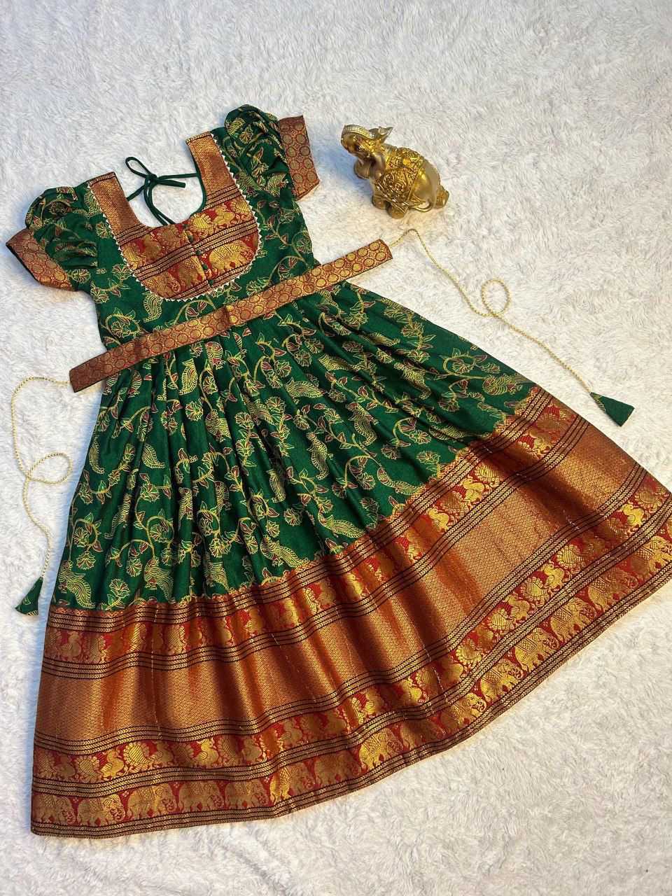 Ynf Cotton RIN235 MANIYA Kids Wear Wholesale Kids Gown Kids Traditional Outfits Kids Navratri Outfits Manufacturer- Kapda Export