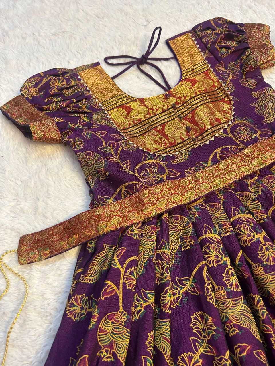 Ynf Cotton RIN235 MANIYA Kids Wear Wholesale Kids Gown Kids Traditional Outfits Kids Navratri Outfits Manufacturer- Kapda Export