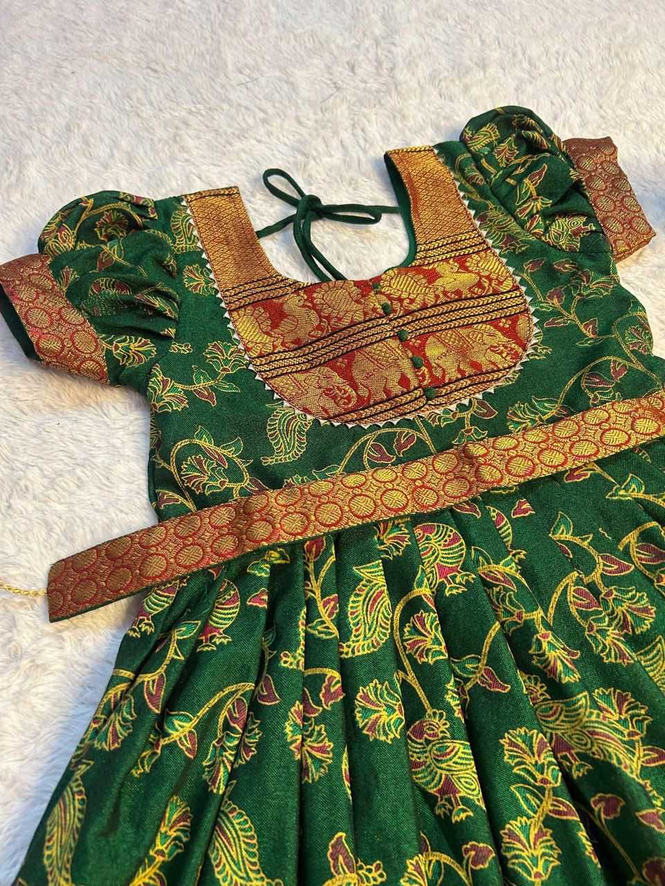 Ynf Cotton RIN235 MANIYA Kids Wear Wholesale Kids Gown Kids Traditional Outfits Kids Navratri Outfits Manufacturer- Kapda Export