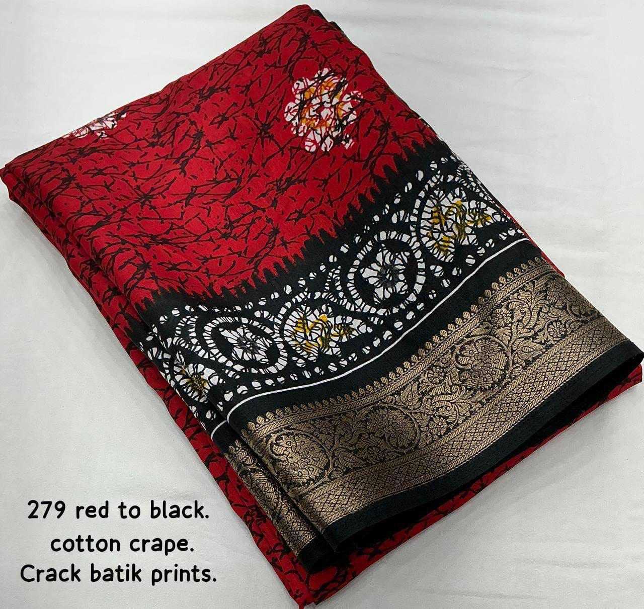 Ynf Crepe KESH433 278 Sarees Wholesale Designer Sarees Batik Sarees Zari Border Sarees Manufacturer- Kapda Export