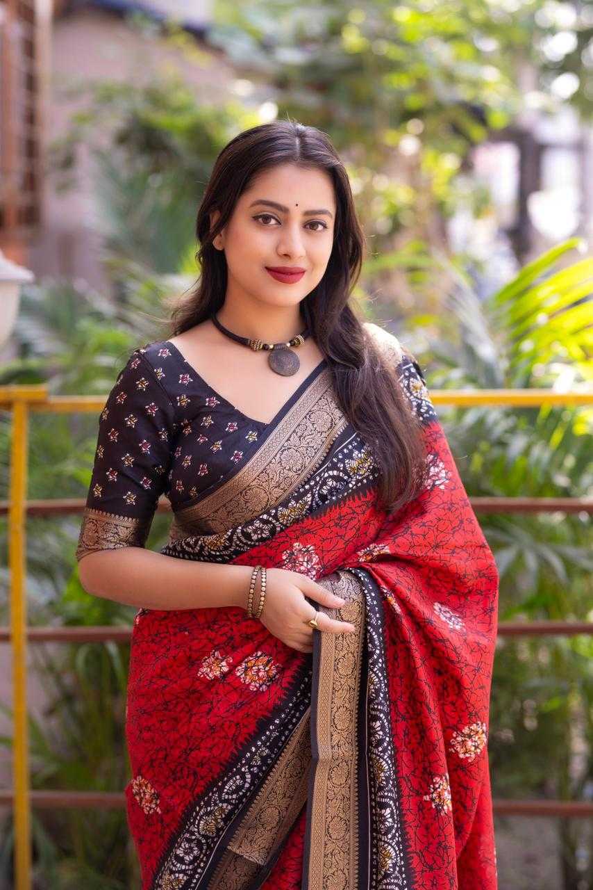 Ynf Crepe KESH433 278 Sarees Wholesale Designer Sarees Batik Sarees Zari Border Sarees Manufacturer- Kapda Export