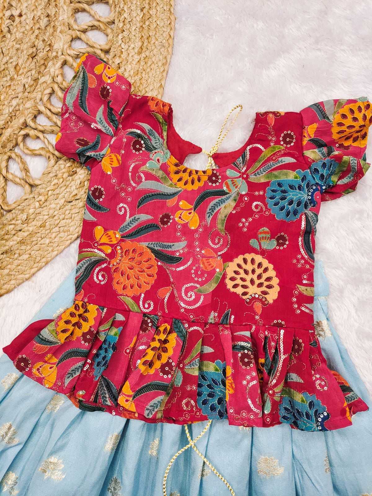 Ynf Crepe RIN235 SANVI Kids Wear Festive Collections Wholesale Girls Frock Kids Festive Wear Kids Party Wear Ethnic Manufacturer- Kapda Export