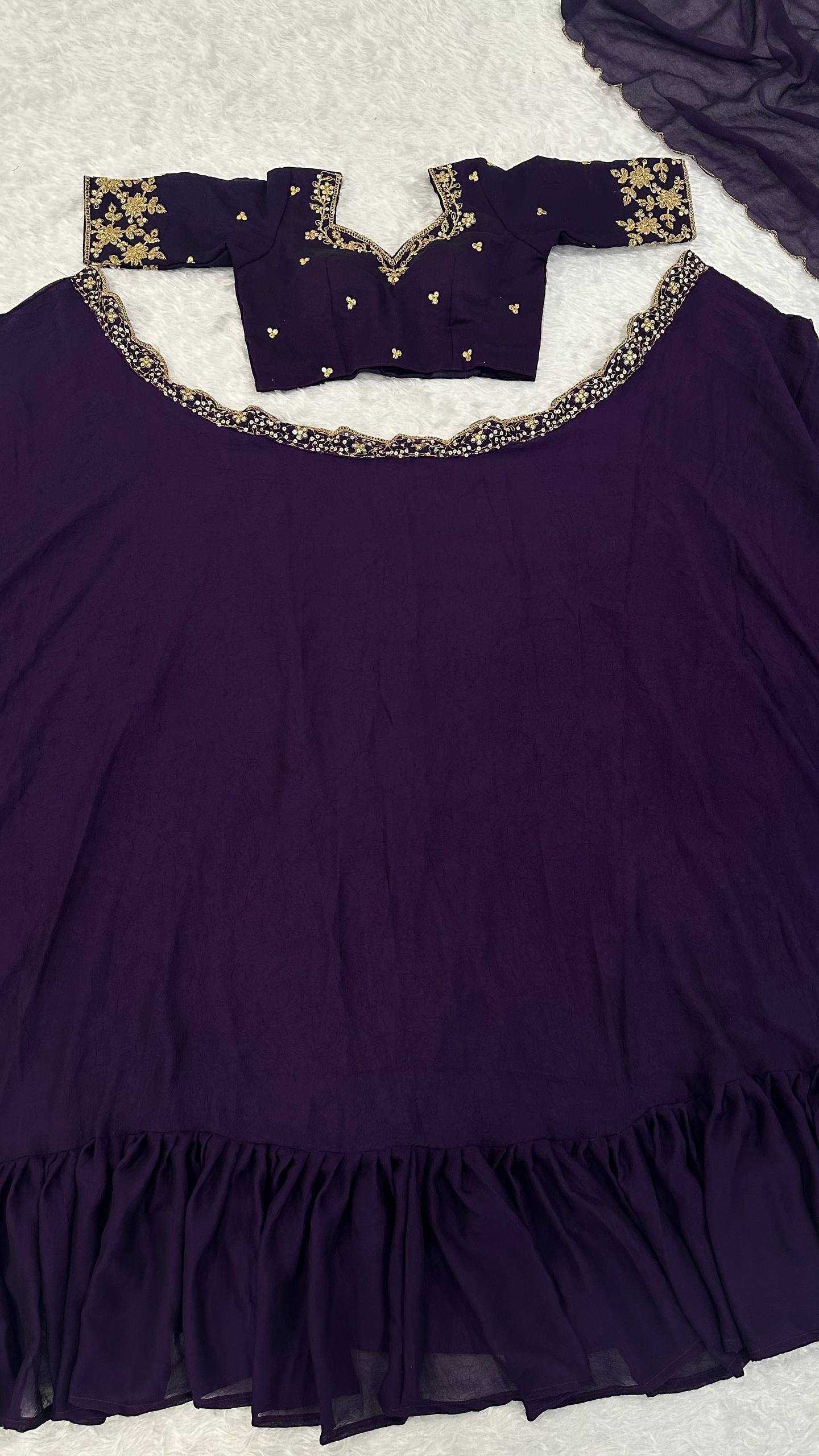 Ynf Crush Silk RIN213 L357 Lehengas Wholesale Fancy Lehenga Simple Lehenga Sequins Lehenga Manufacturer- Kapda Export