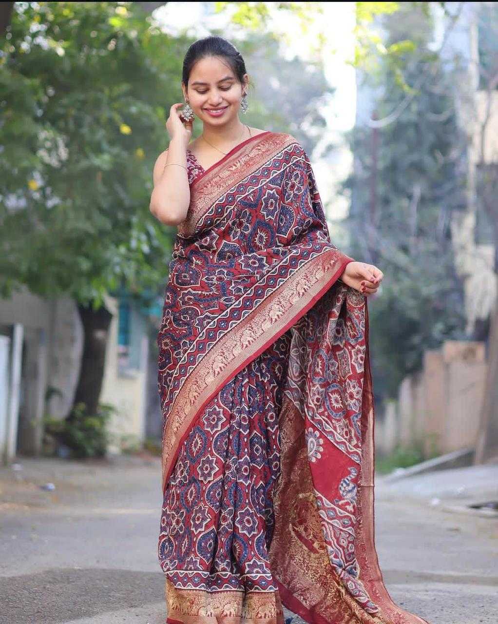 Ynf Dola Silk KESH575 231 Sarees Wholesale Kalamkari Sarees Weightless Sarees Viscose Saree Manufacturer- Kapda Export