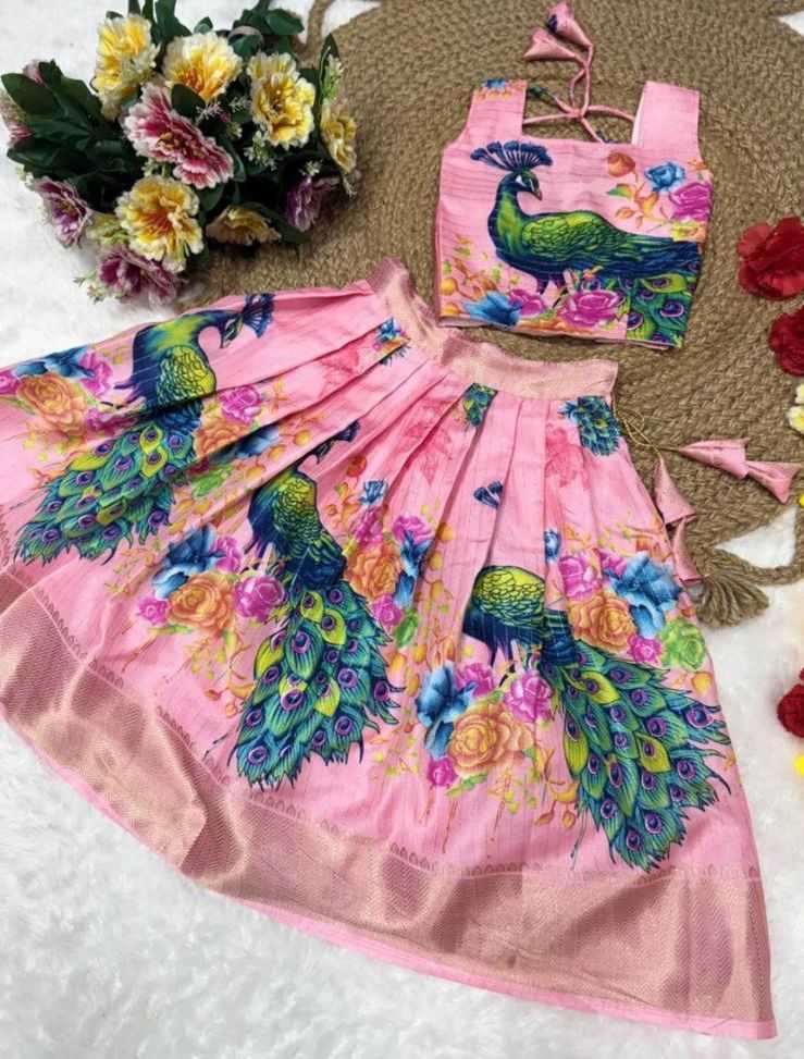 Ynf Dola Silk RIN118 KANIKA Kids Wear Wholesale Kids Traditional Outfits Kids Lehenga Choli Kids Navratri Outfits Manufacturer- Kapda Export