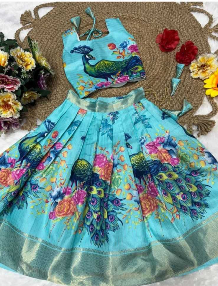 Ynf Dola Silk RIN118 KANIKA Kids Wear Wholesale Kids Traditional Outfits Kids Lehenga Choli Kids Navratri Outfits Manufacturer- Kapda Export