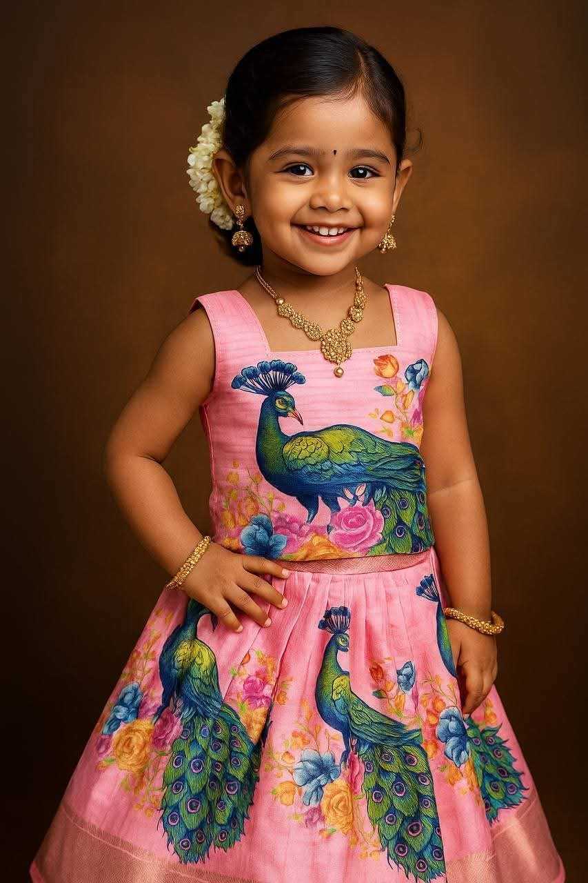 Ynf Dola Silk RIN118 KANIKA Kids Wear Wholesale Kids Traditional Outfits Kids Lehenga Choli Kids Navratri Outfits Manufacturer- Kapda Export