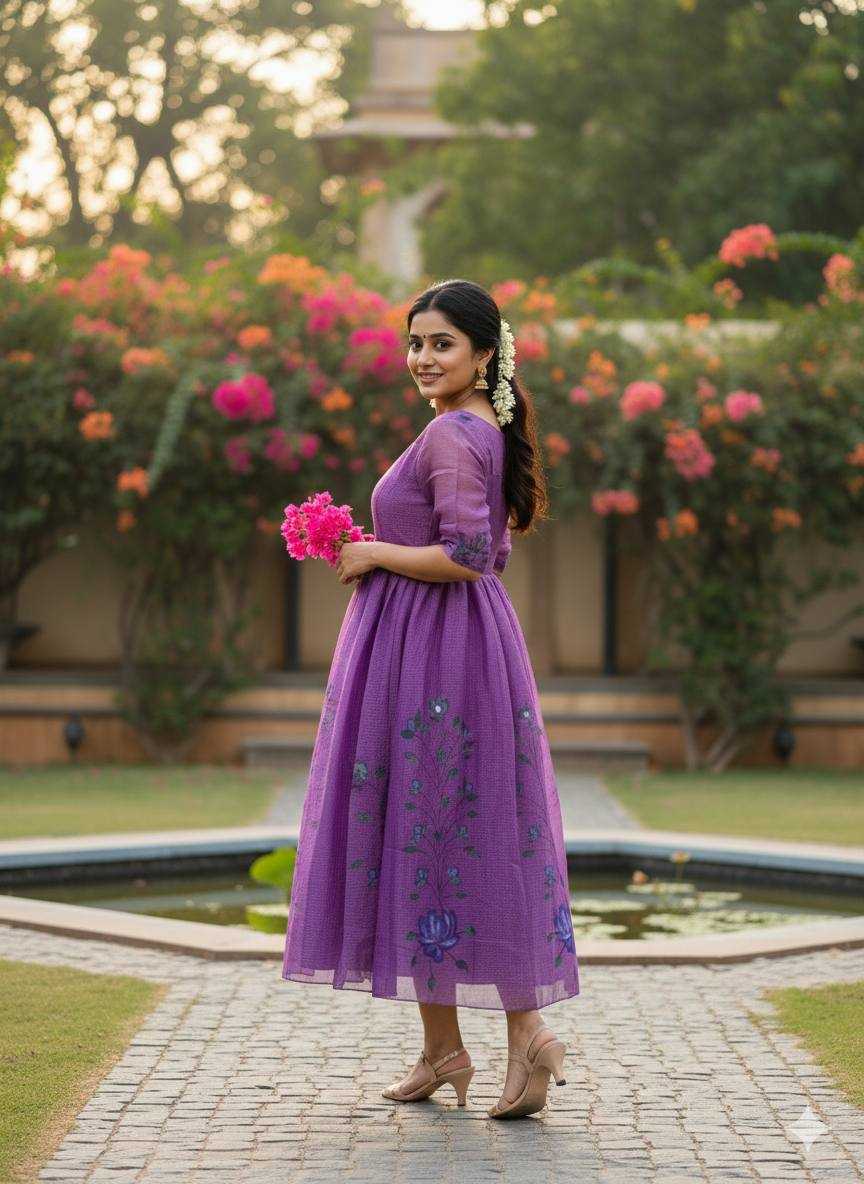 Ynf Fancy KESH210 2400 Suits & Dresses Wholesale Maxi Dresses Cocktail Dresses Printed Dresses Manufacturer- Kapda Export