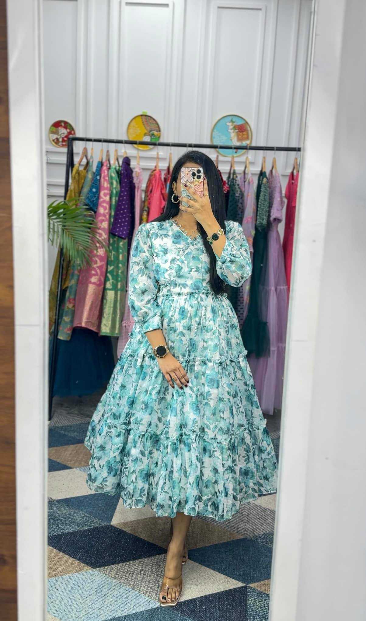 Ynf Faux Georgette KESH210 2377 Suits & Dresses Wholesale Printed Suits Maxi Dresses Fit And Flare Dresses Manufacturer- Kapda Export