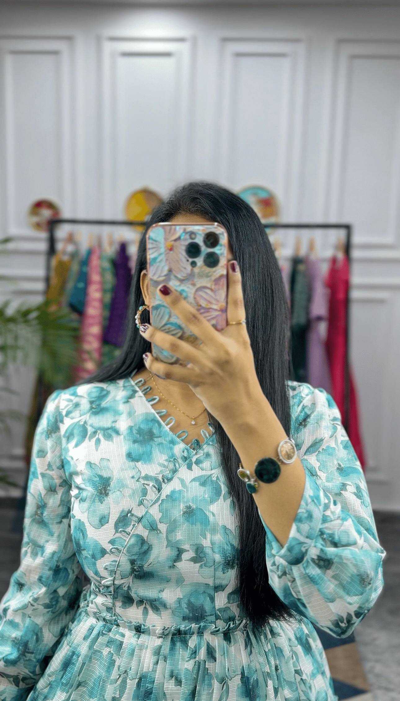 Ynf Faux Georgette KESH210 2377 Suits & Dresses Wholesale Printed Suits Maxi Dresses Fit And Flare Dresses Manufacturer- Kapda Export