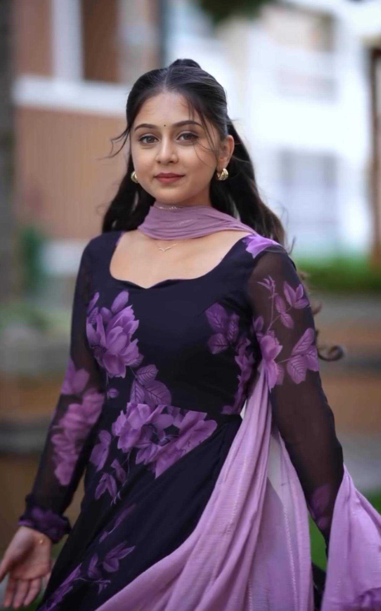 Ynf Faux Georgette KESH210 2381 Gowns Wholesale Printed Gowns Anarkali Gown Floral Print Gowns Manufacturer- Kapda Export