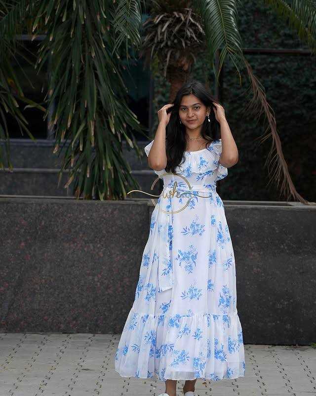 Ynf Faux Georgette Suits & Dresses Wholesale Maxi Dresses Cotton Dresses Indo-Western Dresses Manufacturer- Kapda Export