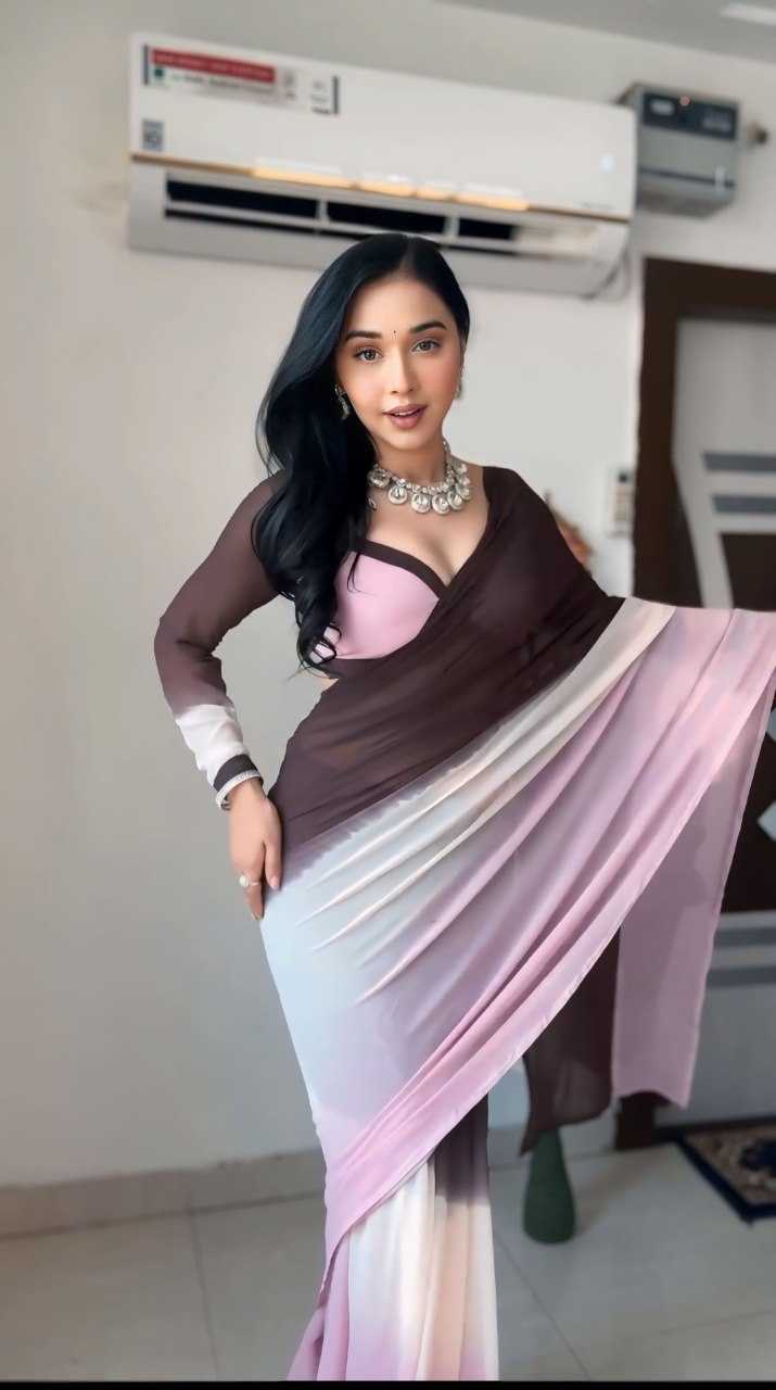 Ynf Georgette KESH606 296 Sarees Festive Collections Wholesale Ready To Wear Sarees Printed Georgette Saree Sarees With Blouse Manufacturer- Kapda Export