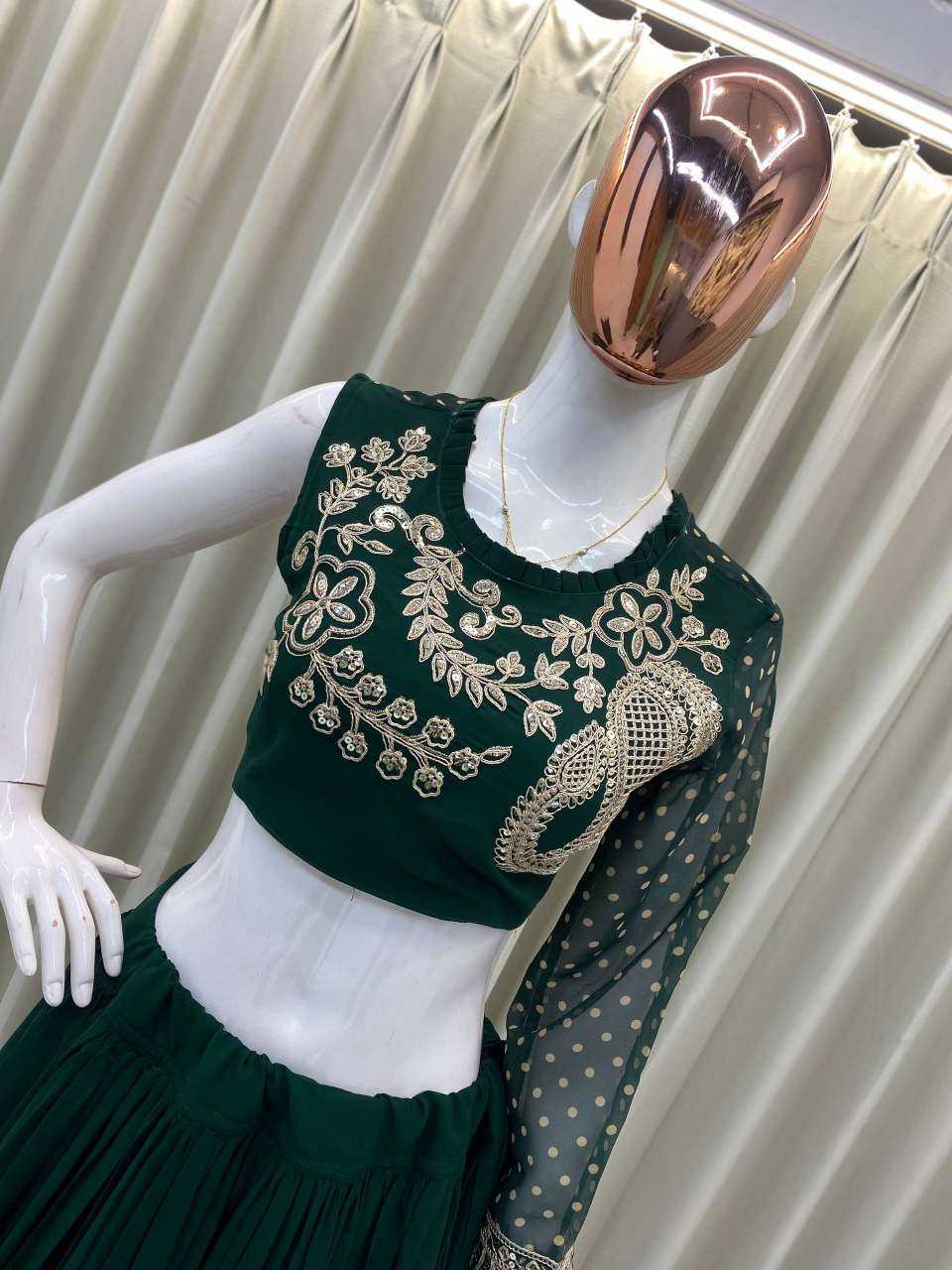 Ynf Georgette RIN110 400 Lehengas Wedding Collections Wholesale Designer Lehenga Sequins Lehenga Sangeet Outfits Manufacturer- Kapda Export