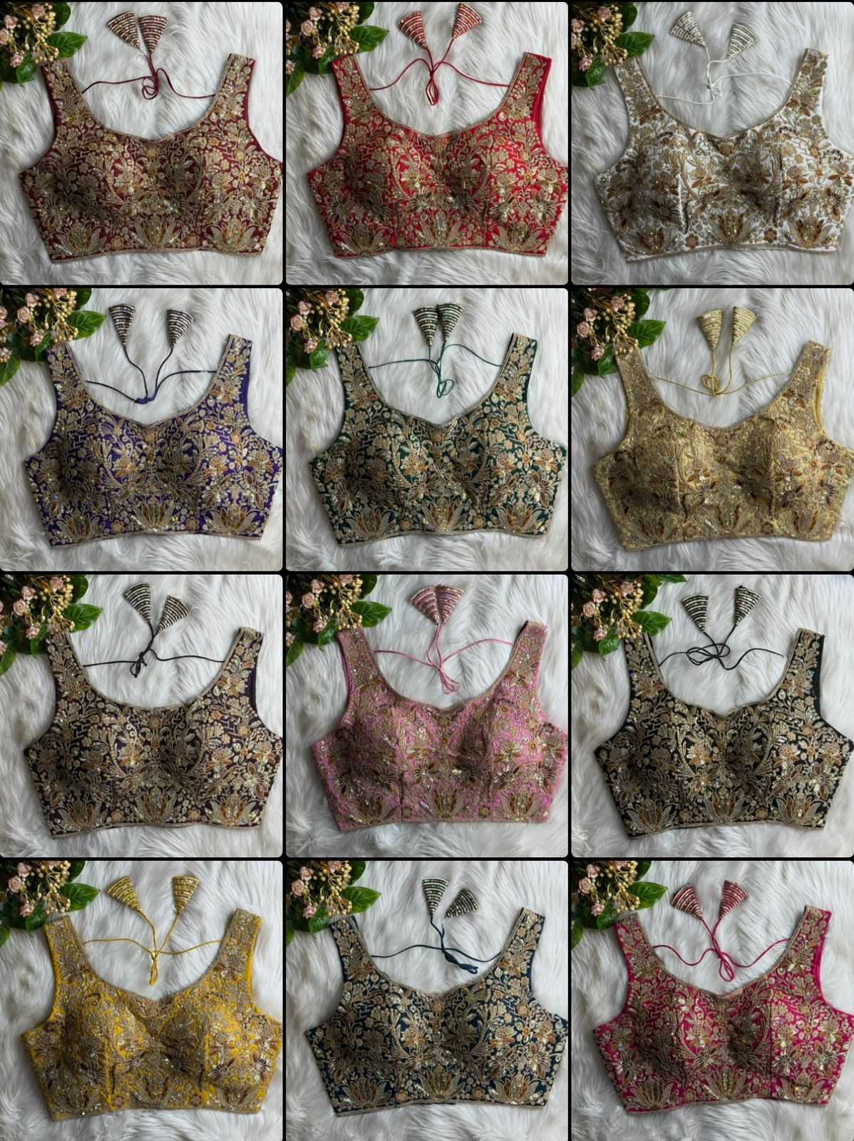 Ynf Heavy Roman Silk KESH530 Roman Readymade Blouses Wholesale Blouse Sequence Embroidery Blouse Designer Blouse Manufacturer- Kapda Export