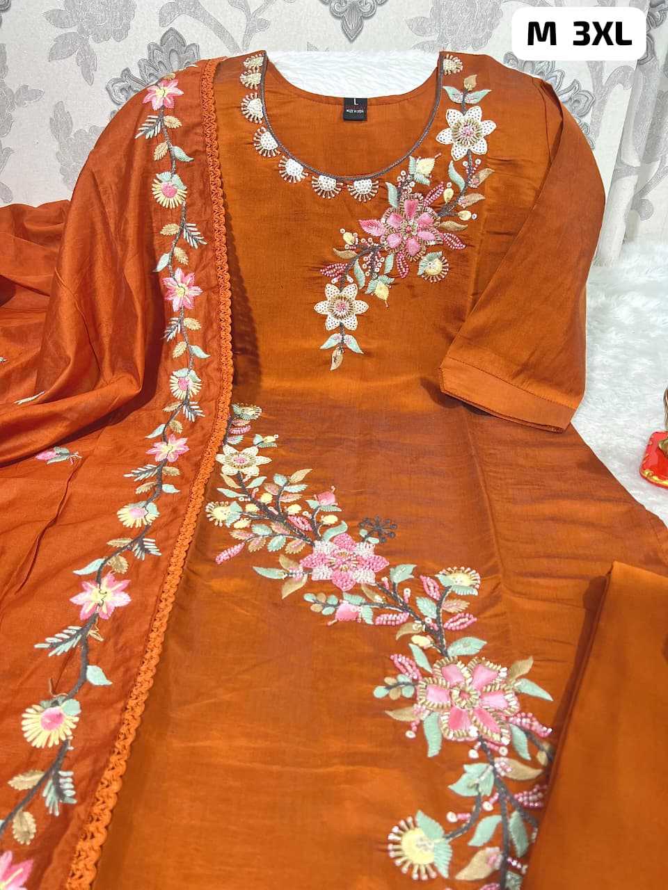 Ynf Heavy Roman Silk KESH594 KOLKATTA Kurti Wholesale Kurti Bottom With Dupatta Ladies Kurti Embroidered Kurtis Manufacturer- Kapda Export