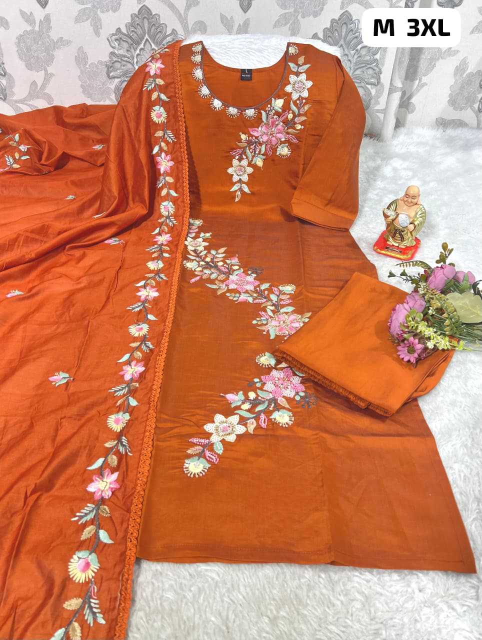 Ynf Heavy Roman Silk KESH594 KOLKATTA Kurti Wholesale Kurti Bottom With Dupatta Ladies Kurti Embroidered Kurtis Manufacturer- Kapda Export