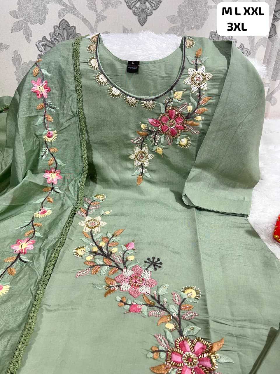 Ynf Heavy Roman Silk KESH594 KOLKATTA Kurti Wholesale Kurti Bottom With Dupatta Ladies Kurti Embroidered Kurtis Manufacturer- Kapda Export