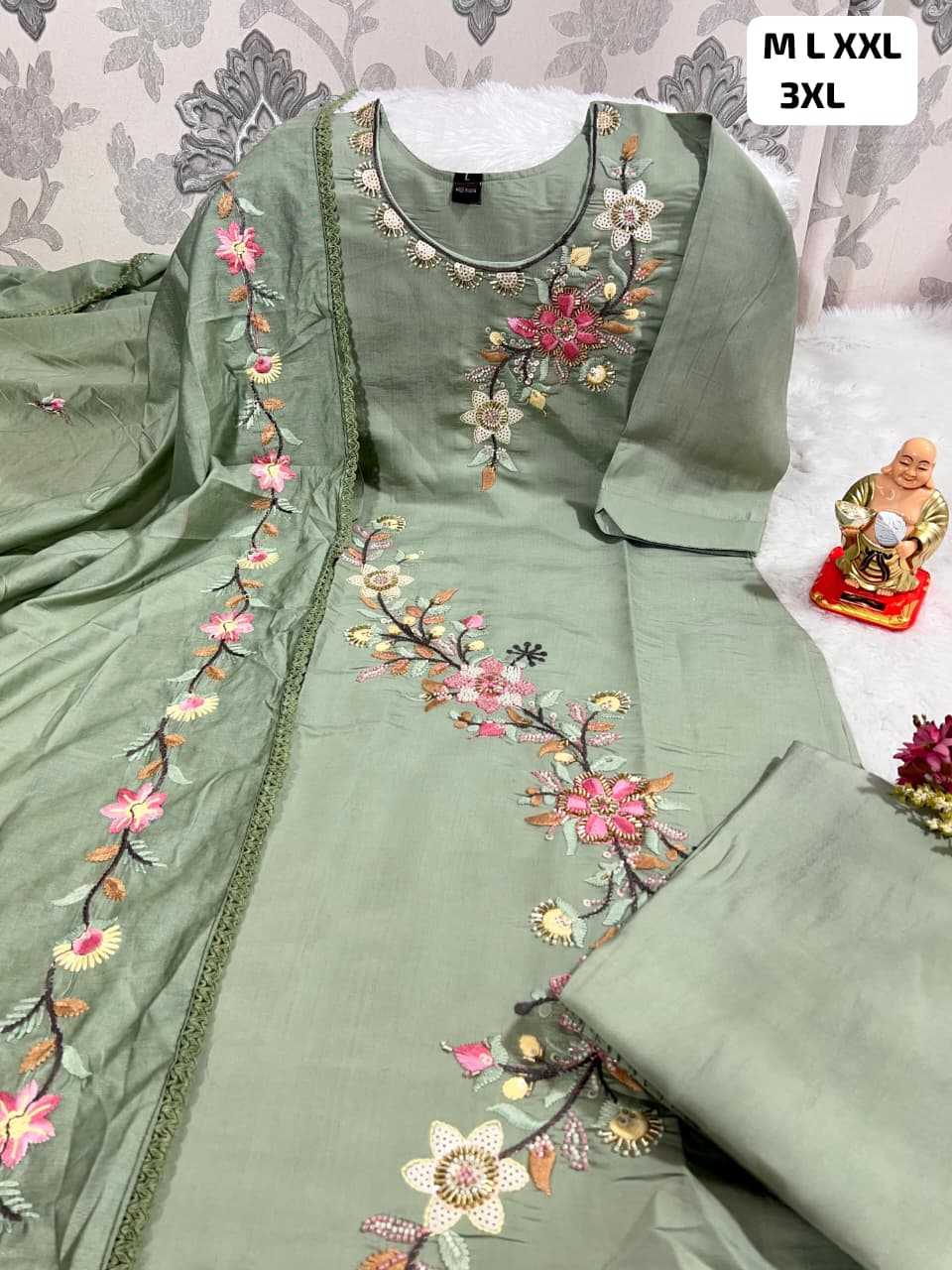 Ynf Heavy Roman Silk KESH594 KOLKATTA Kurti Wholesale Kurti Bottom With Dupatta Ladies Kurti Embroidered Kurtis Manufacturer- Kapda Export