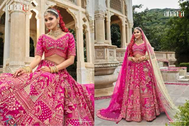Ynf Heavy Silk KESH530 TATHASTU ANAARA Lehengas Wholesale Silk Lehenga Embroidered Lehenga Heavy Lehenga Manufacturer- Kapda Export