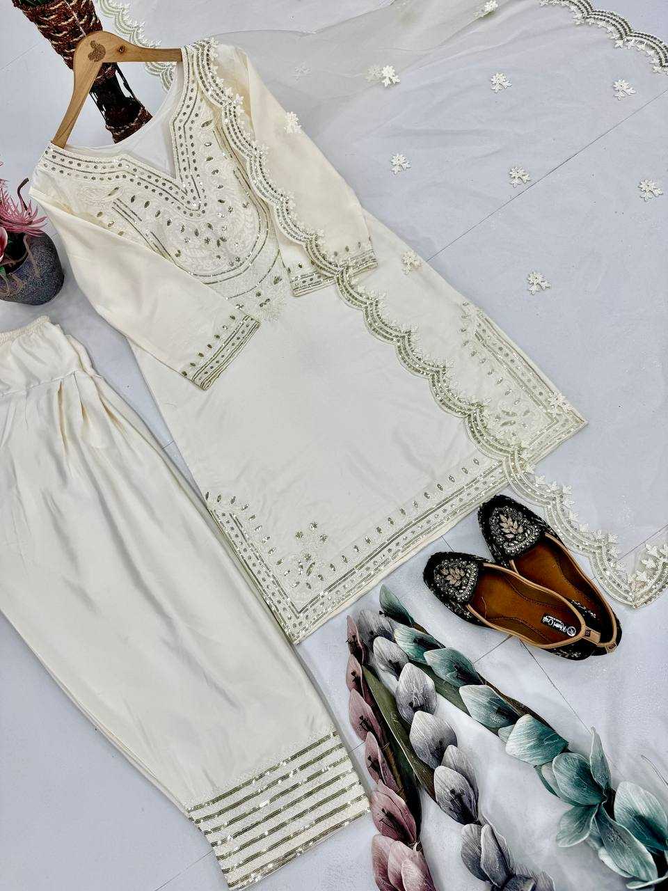 Ynf Heavy Silk KESH560 004 Suits & Dresses Bollywood Collections Wholesale Embroidery Suits Sara Ali Khan Sarees Palazzo Suit Manufacturer- Kapda Export