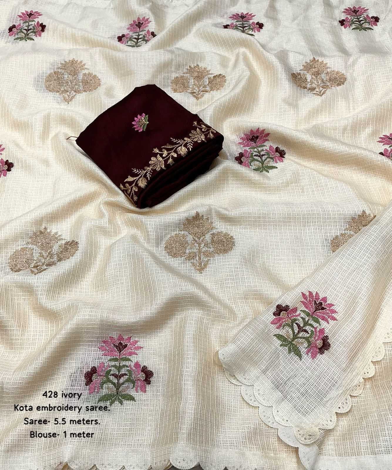 Ynf Kota Silk KESH433 428 Sukanya -7 Silk Sarees Wholesale Kota Sarees Zari Border Silk Sarees Embroidered Silk Sarees Manufacturer- Kapda Export