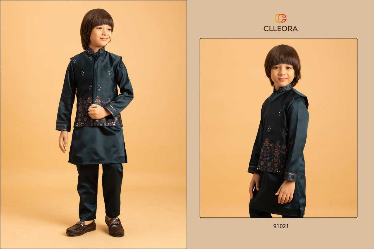 Ynf Malay Satin Silk RIN202 CLLEORA ETHNI 91021 Kids Wear Festive Collections Wholesale Kids Festive Wear Boys Ethnic Wear Baby Boy Kurta Set Manufacturer- Kapda Export