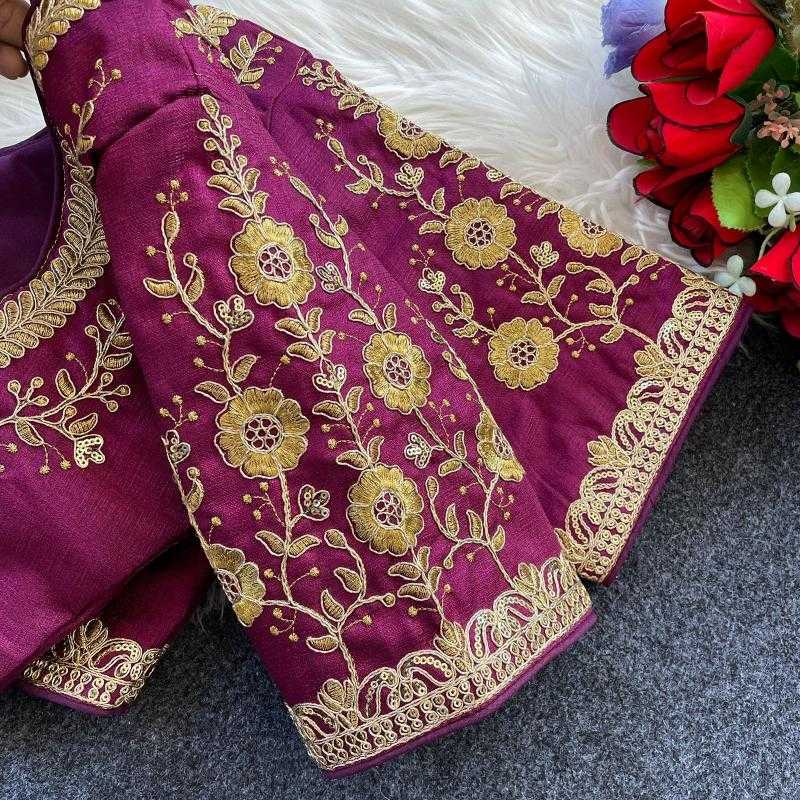 Ynf Milan Silk KESH426 944 Readymade Blouses Festive Collections Wholesale Embroidered Blouses Silk Blouse Navratri Blouses Manufacturer- Kapda Export