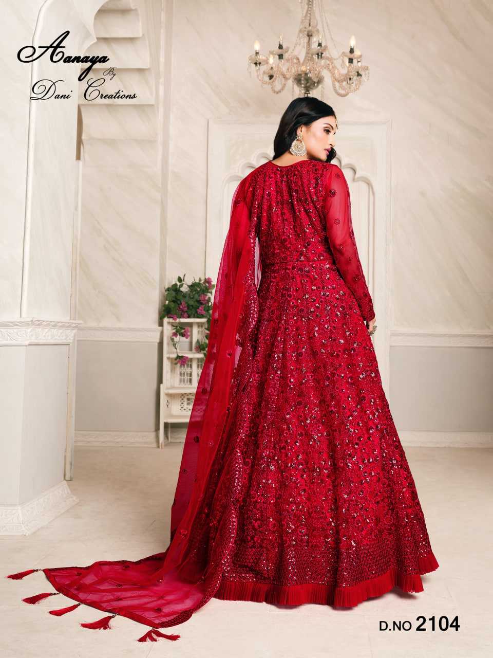 Ynf Net KESH530 AANAYA 2100 Gowns Wedding Collections Wholesale Net Gowns Wedding Gown Sequin Gowns Manufacturer- Kapda Export