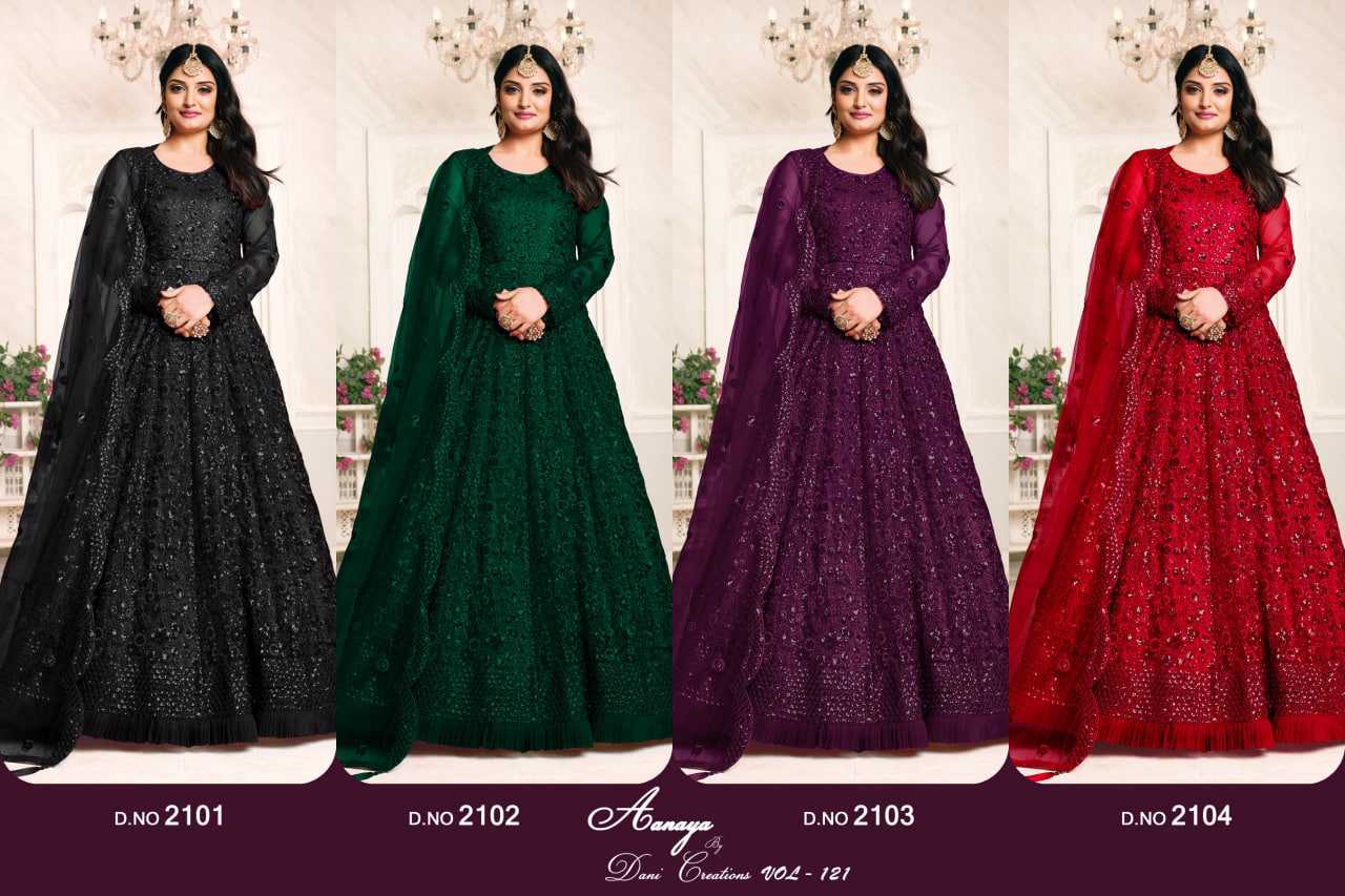 Ynf Net KESH530 AANAYA 2100 Gowns Wedding Collections Wholesale Net Gowns Wedding Gown Sequin Gowns Manufacturer- Kapda Export