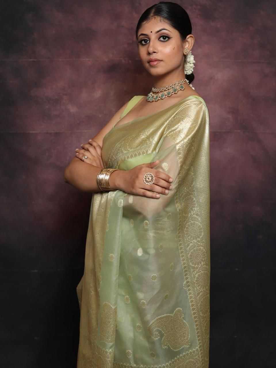 Ynf Organza KESH577 RIANA Silk Sarees Wholesale Designer Silk Sarees Silk Sarees For Weddings Kanchipuram Silk Sarees Manufacturer- Kapda Export