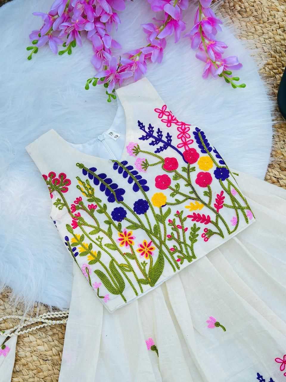 Ynf Pure Cotton RIN235 COTTONSKIRT Kids Wear Festive Collections Wholesale Ethnic Dresses For Kids Kids Festive Wear Kids Party Wear Ethnic Manufacturer- Kapda Export