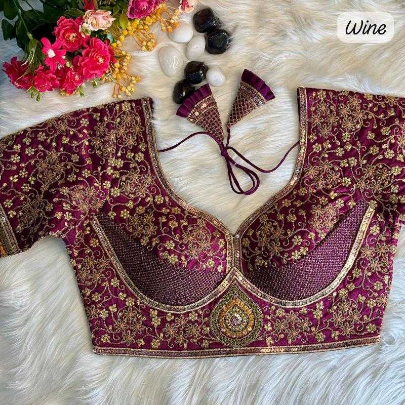 Ynf Pure Soft KESH426 palak Readymade Blouses Festive Collections Wholesale Sequence Embroidery Blouse Designer Blouse Party Wear Blouse Manufacturer- Kapda Export