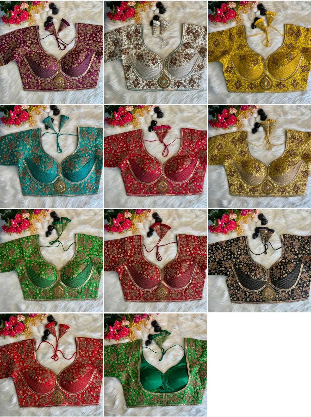 Ynf Pure Soft KESH426 palak Readymade Blouses Festive Collections Wholesale Sequence Embroidery Blouse Designer Blouse Party Wear Blouse Manufacturer- Kapda Export