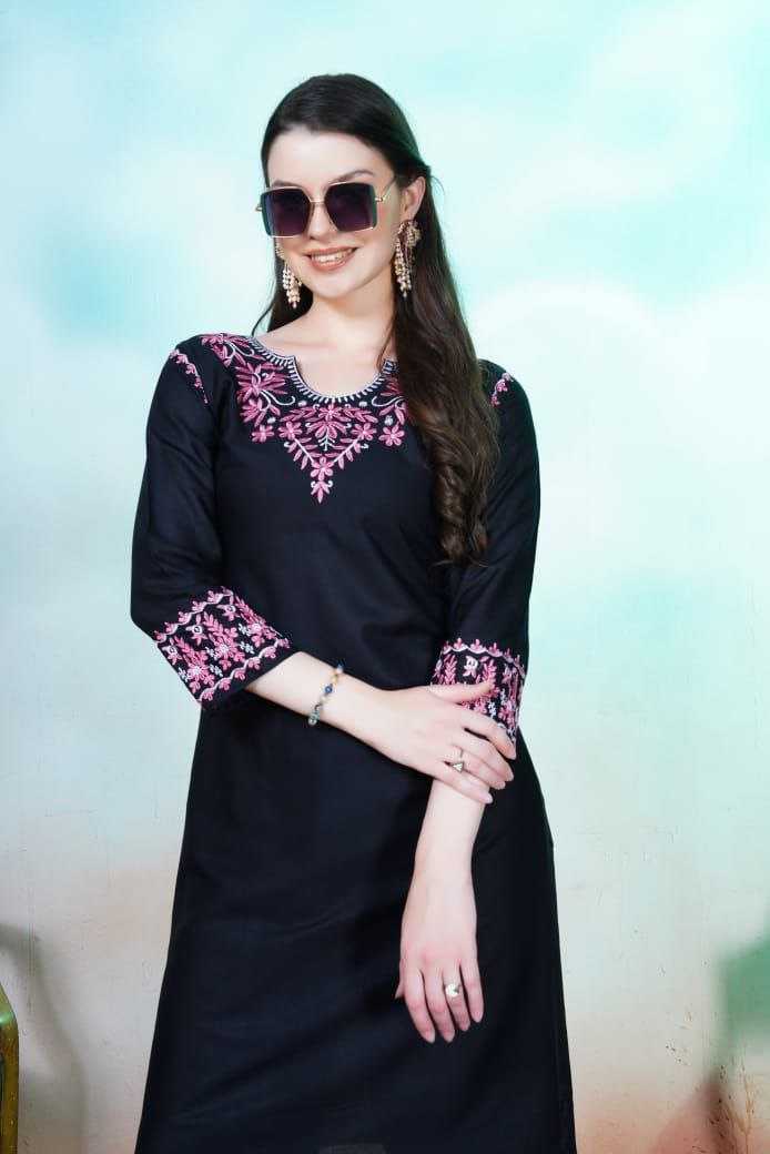 Ynf Reyon Cotton KESH528 Anokhi Kurti Wholesale Fancy Kurti Embroidered Kurtis Chikankari Kurtis Manufacturer- Kapda Export