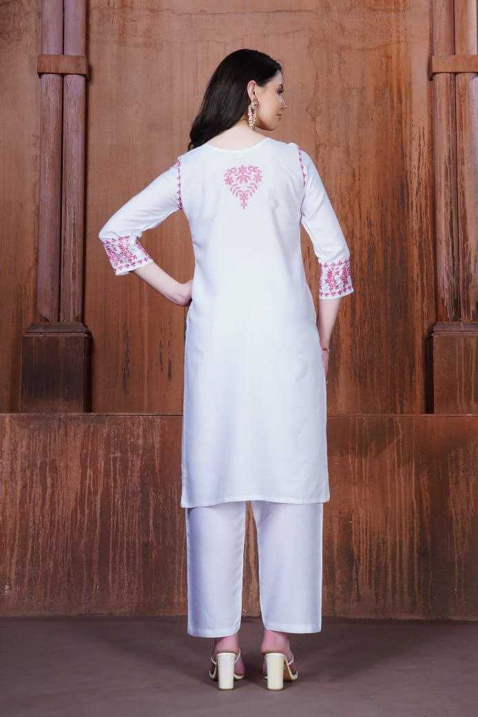 Ynf Reyon Cotton KESH528 Anokhi Kurti Wholesale Fancy Kurti Embroidered Kurtis Chikankari Kurtis Manufacturer- Kapda Export
